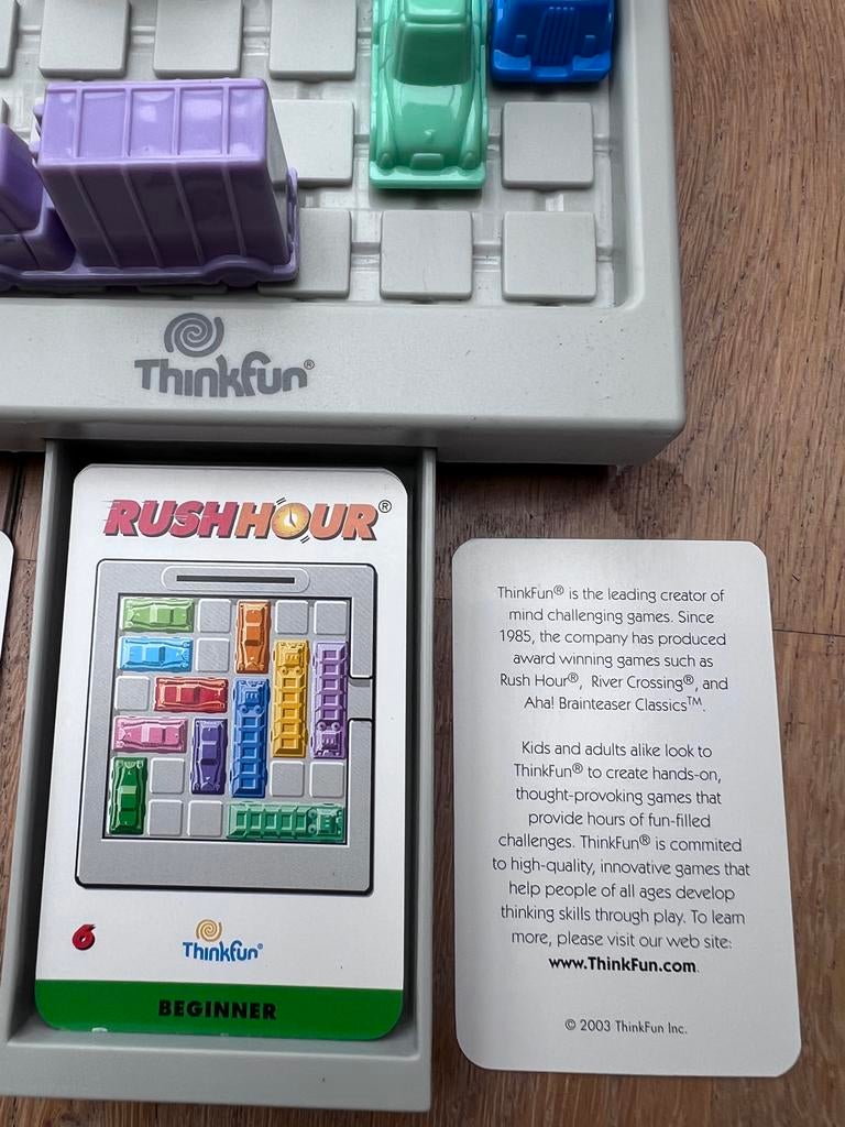 Rush Hour - Denkspel voor 1 persoon, Ophalen, Minder dan 500 stukjes, Zo goed als nieuw, Overige typen