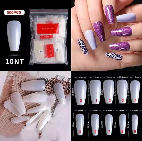500st Ballerina Full Cover Tips.Nagels/Nailart/Nagelstyliste, Sieraden, Tassen en Uiterlijk, Uiterlijk | Cosmetica en Make-up