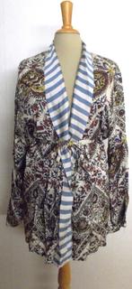 Kort batik look jasje/tuniek van Intissimi! L, Maat 42/44 (L), Bruin, Lange mouw, Zo goed als nieuw