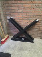 X zwarte tafelpoten., Huis en Inrichting, Tafelonderdelen, Ophalen, Tafelpoot, 50 tot 100 cm, Vierkant