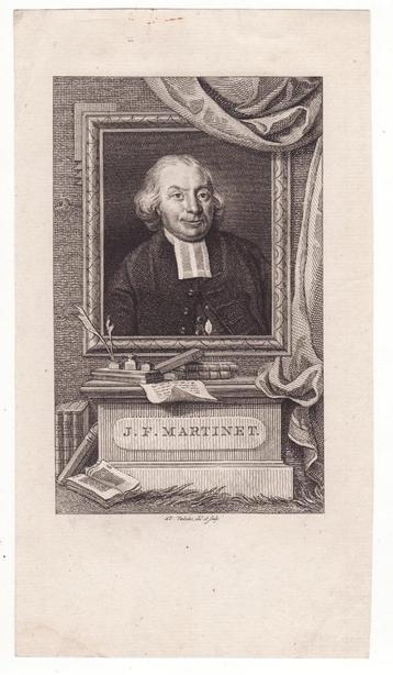 J.F. Martinet door Reinier Vinkeles oude gravure beschikbaar voor biedingen
