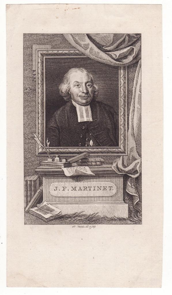 J.F. Martinet door Reinier Vinkeles oude gravure, Antiek en Kunst, Kunst | Etsen en Gravures, Verzenden