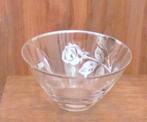 Kristalen schaal met zilveren opleg., Antiek en Kunst, Antiek | Glas en Kristal, Ophalen of Verzenden