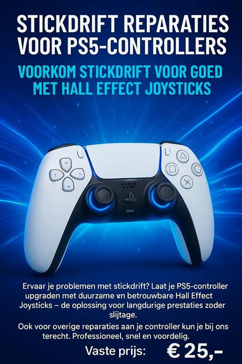 🎮Reparatie Stickdrift PS5 Controllers Met V6 Hall Effect🎮, Diensten en Vakmensen, Reparatie en Onderhoud | Pc's en Spelcomputers