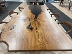 Unieke eiken epoxytafel 300x120cm, Ophalen, 200 cm of meer, Zo goed als nieuw, 200 cm of meer