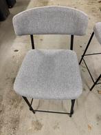 Set van 3 lichtgrijze barkrukken - zithoogte 65cm, Ophalen, Gebruikt, Staal