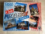 Puzzel(box) met 5 puzzels van 1000 stukjes, Ophalen of Verzenden, 500 t/m 1500 stukjes, Gebruikt, Legpuzzel