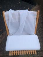 Marquisette vitrage breed 180 wit., Huis en Inrichting, Ophalen, Nieuw, Wit