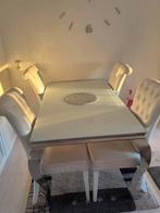 Eettafel met 4 stoelen, Ophalen, Zo goed als nieuw, 4 tot 6 stoelen