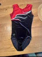 Turnpakje V754 zwart/rood, Sport en Fitness, Turnen, Overige kleuren, Ophalen of Verzenden, Zo goed als nieuw, Turnpak(je)