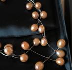 High-end Design Collier Parelketting - Titanium  - Nieuw, Ophalen of Verzenden, Nieuw