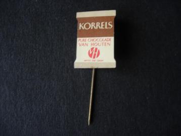 Speldje van Houten chocolade korrels beschikbaar voor biedingen