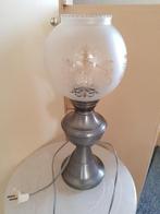 Tinnen tafellamp., Ophalen, Zo goed als nieuw