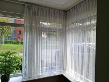 Mooie vitrages offwhite (9 stuks) beschikbaar voor biedingen