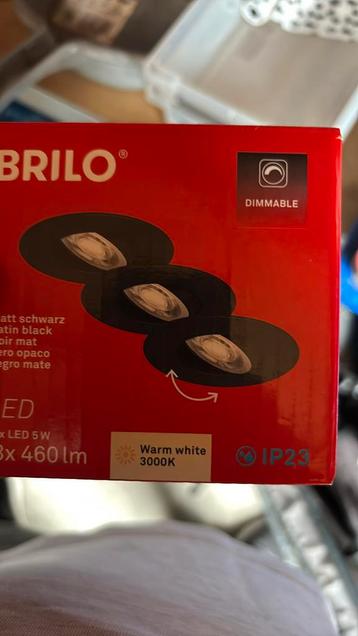 3x mat zwarte LED spots! beschikbaar voor biedingen