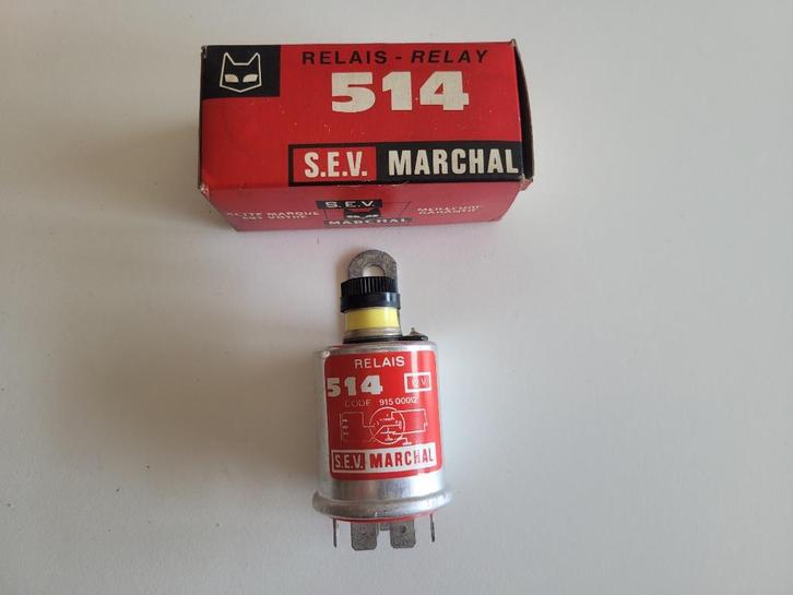 5x Vintage relais 514 S.E.V. Marchal in originele verpakking, Auto-onderdelen, Elektronica en Kabels, Universele onderdelen, Nieuw