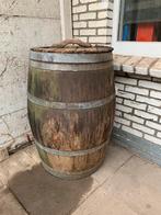 Authentieke eiken regenton 225 liter inhoud, Tuin en Terras, Regentonnen, Ophalen, Gebruikt, Met kraantje, 150 liter of meer