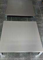 Leolux Faya Lobi salontafel (2x) 100x100cm, Ophalen, Gebruikt, 50 tot 100 cm, Vierkant