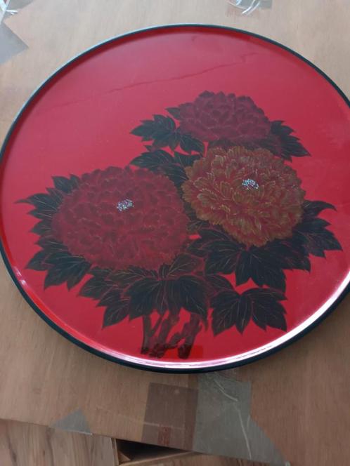Prachtige Japanse lakwerk schaal, Antiek en Kunst, Kunst | Designobjecten, Ophalen of Verzenden