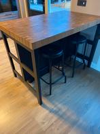 Ikea Vadholma bartafel met barkrukken losse kookeiland, Ophalen, Zo goed als nieuw