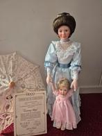 Vintage "Loving Steps" Porseleinen Pop met Baby, Ophalen of Verzenden
