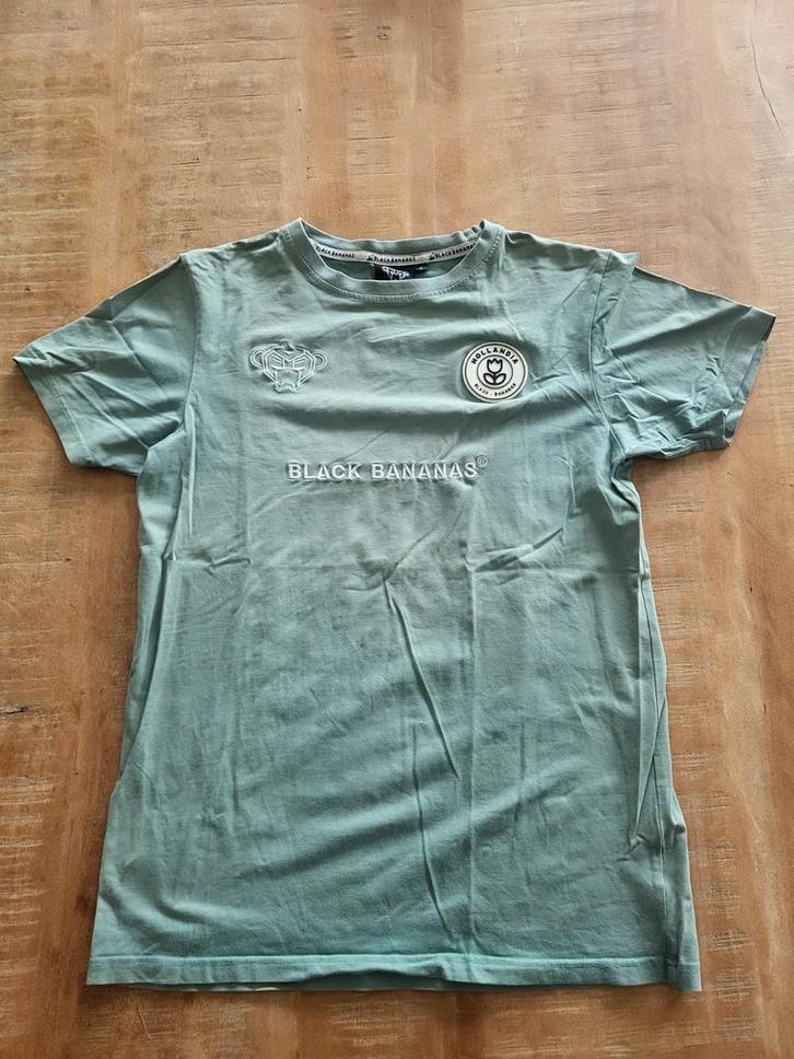 Black Bananas | tshirt | maat S, Kleding | Heren, T-shirts, Zo goed als nieuw, Maat 46 (S) of kleiner, Groen, Ophalen of Verzenden