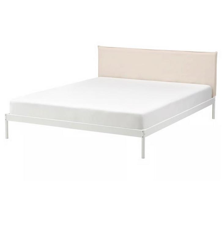 Bed Frame, Huis en Inrichting, Slaapkamer | Bedden, Zo goed als nieuw, Tweepersoons, 140 cm, Hout, Ophalen