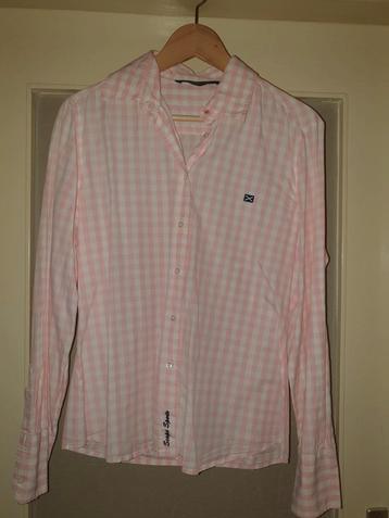 Roze geblokt blouse van Scapa maat 42