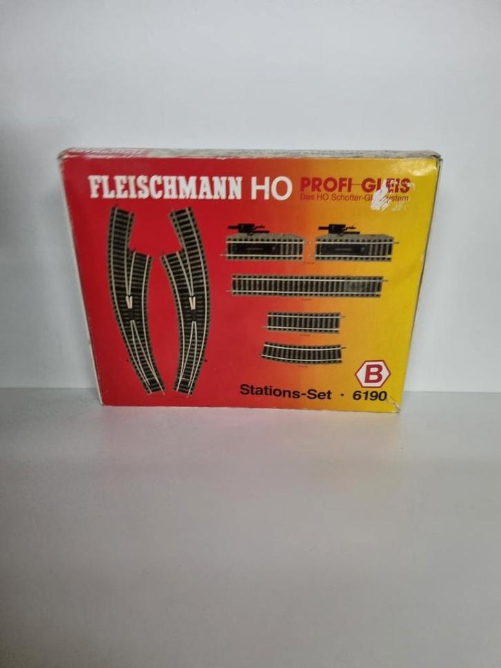 Fleischmann HO Stations-Set 6190, Hobby en Vrije tijd, Modeltreinen | H0, Gebruikt, Rails, Gelijkstroom of Wisselstroom, Fleischmann