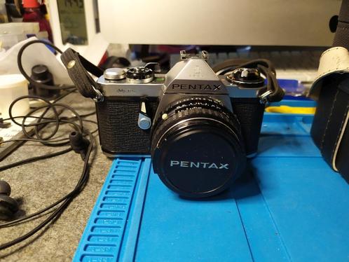 Pentax ME 35mm Film Camera set met accessoires, Audio, Tv en Foto, Fotocamera's Analoog, Gebruikt, Compact, Pentax, Ophalen of Verzenden