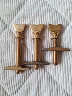 25x Belegschroef hartkop messing 3 maten, zie foto 2, 3 en 4, Antiek en Kunst, Ophalen of Verzenden