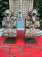 India oude console voet Indiase ornament houtsnijwerk 38 cm, Verburgt Vintage, Nieuw, Ophalen of Verzenden, https://verburgtvintage.nl/#contact