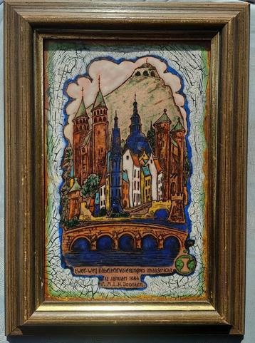 Ger Nelissen, Wltermans Maastricht, 1984 Kopper/Emaille stad beschikbaar voor biedingen