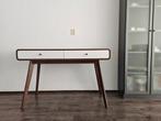 Bureau Cassie walnoot met witte lades (nieuw), Huis en Inrichting, Bureaus, Ophalen, Nieuw, Bureau