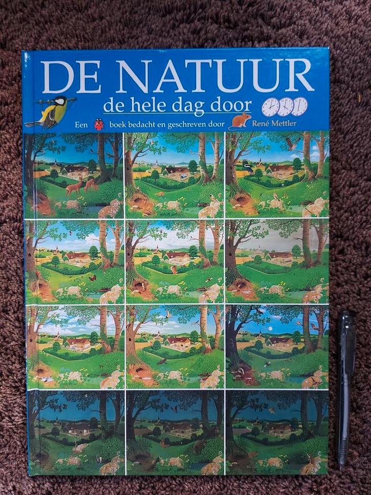 De Natuur de hele dag door - Prentenboek, Boeken, Prentenboeken en Plaatjesalbums, Zo goed als nieuw, Prentenboek, Ophalen of Verzenden