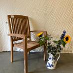 Tuinstoel - met armleuningen - massief teakhout - TTM Wonen, TTM Wonen, Meubels – (Perzische) Tapijten en Woonaccessoires, Taag 63, 2491 CS, Den Haag (Forepark)