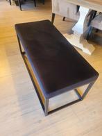 *OPRUIMING* Eetkamerbank Timmy 110 cm Zwart €229,- NU €195,-, Huis en Inrichting, Ophalen of Verzenden, Nieuw, Eetkamerbank hocker glad gestoffeerd velvet zwart