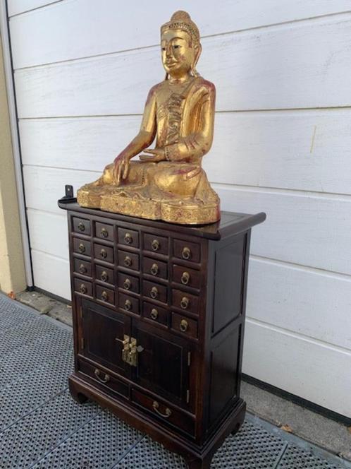 Chinese (Koreaanse) Apothekerskast en Boeddha XXXL, Huis en Inrichting, Woonaccessoires | Boeddhabeelden, Gebruikt, Verzenden