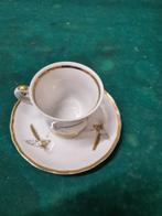 kop en schotel met koren jhs communie, Antiek en Kunst, Antiek | Servies los, Ophalen of Verzenden