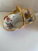 Vintage Limoges  Porseleinen Mandje met Bloemen, Antiek en Kunst, Antiek | Porselein, Ophalen of Verzenden
