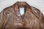 Prachtige Leren Ginger Jas (L) € 55,-, Kleding | Dames, Bruin, Maat 42/44 (L), Ginger, Ophalen of Verzenden