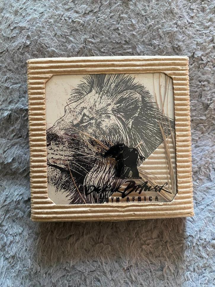 Onderzetters Zuid-Afrika / South Africa Derek Bauer - nieuw, Huis en Inrichting, Woonaccessoires | Onderzetters, Nieuw, Glas of Kopje