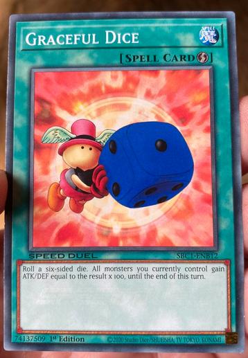 Yu-Gi-Oh! Graceful Dice SBC1 1st Ed Duel Promo ! beschikbaar voor biedingen