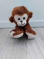 Knuffel Hema aap Monkey bruin fluffy L494, Kinderen en Baby's, Speelgoed | Knuffels en Pluche, Ophalen of Verzenden, Zo goed als nieuw