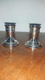 ZILVEREN KANDELAARS / WINDLICHTEN, Antiek en Kunst, Ophalen of Verzenden, Zilver