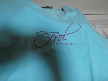 turquoise Oerol T-shirt met kapmouwtjes, XL beschikbaar voor biedingen