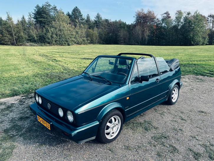 Volkswagen Golf 1.8 Cabriolet 72KW U9 1992 Groen, Auto's, Volkswagen, Particulier, Golf, Benzine, Cabriolet, Handgeschakeld, Origineel Nederlands