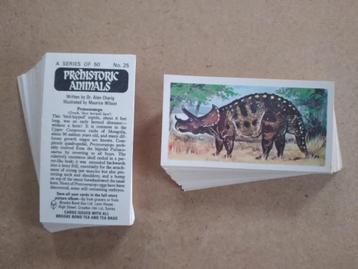 Prehistoric Animals complete set 50 tea cards dinosaurus beschikbaar voor biedingen