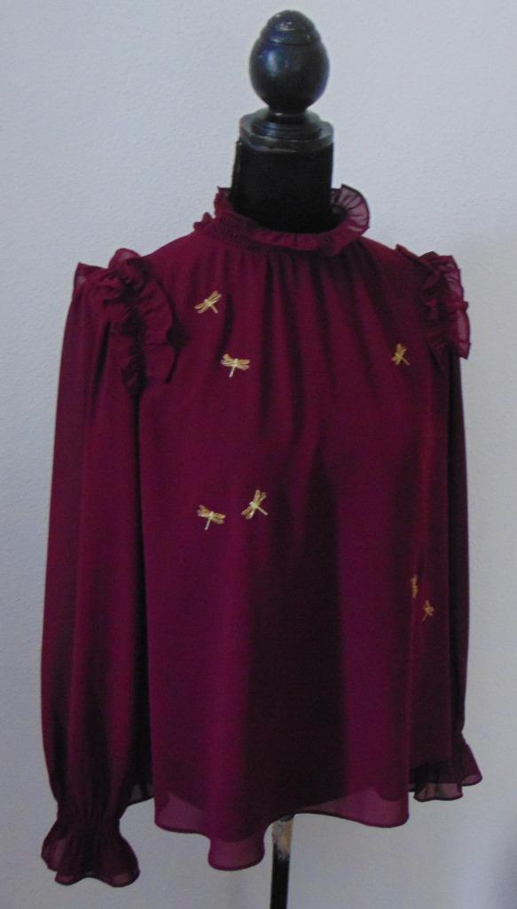 Ted Baker blouse maat 2, Kleding | Dames, Blouses en Tunieken, Zo goed als nieuw, Maat 38/40 (M), Rood, Ophalen of Verzenden