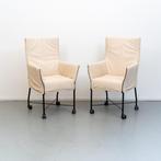 6x Montis Chaplin eetkamerstoelen Crême wit, Ophalen of Verzenden, Nieuw, Leer